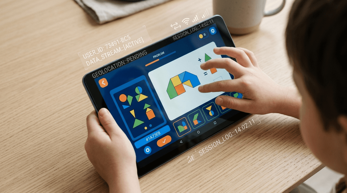 Illustration for Most Preschool Apps Track and Share Child Data Without Consent