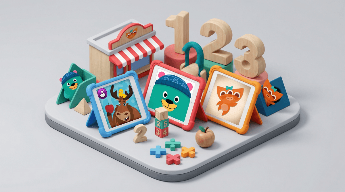 Illustration for The Best Math Apps for Preschoolers: Building Number Sense Before Kindergarten