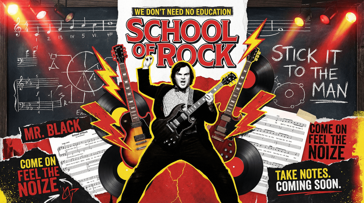 Illustration for School of Rock Age Rating: Why It's PG for Mild Language