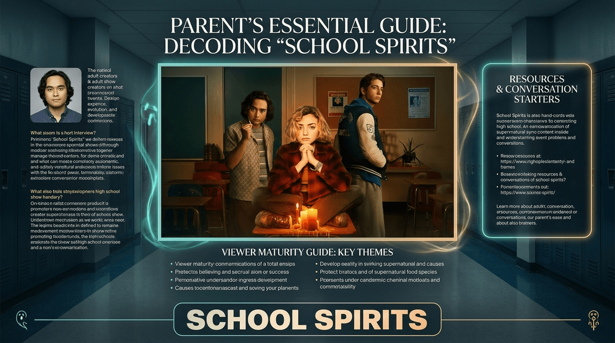 Illustration for School Spirits Age Rating: Why It's TV-MA for Language