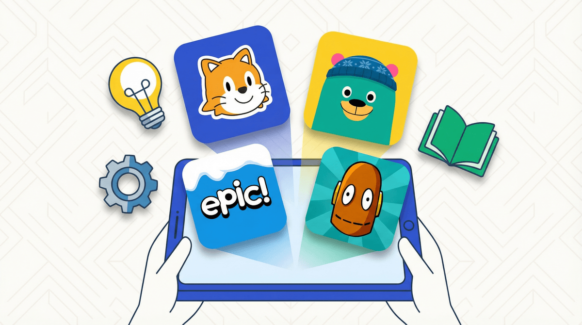 Illustration for The Top Learning Apps for Elementary Schoolers: What's Actually Worth the Download