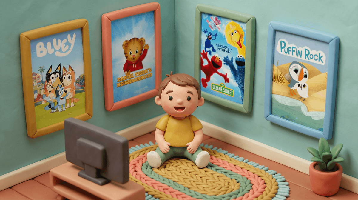 Illustration for Your Preschooler's First TV Shows: What to Watch and How Much